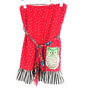 FRESH KARMA Knee Length Owl Skirt Size Medium